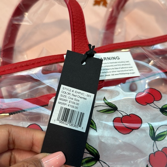 Ed Hardy PVC Cleat Tote NWT - Picture 5 of 5